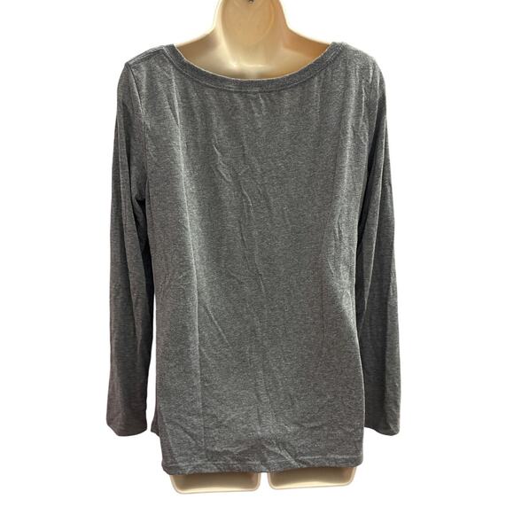 Next Level Apparel Who Gives a Fox Gray Long Sleeved T Shirt Size XL - Picture 2 of 6